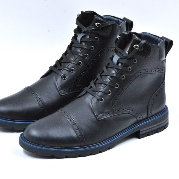 Botín de cuero natural premium Semigraso